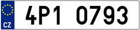 Trailer License Plate